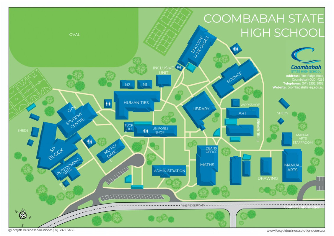 Coombabah State High School Map