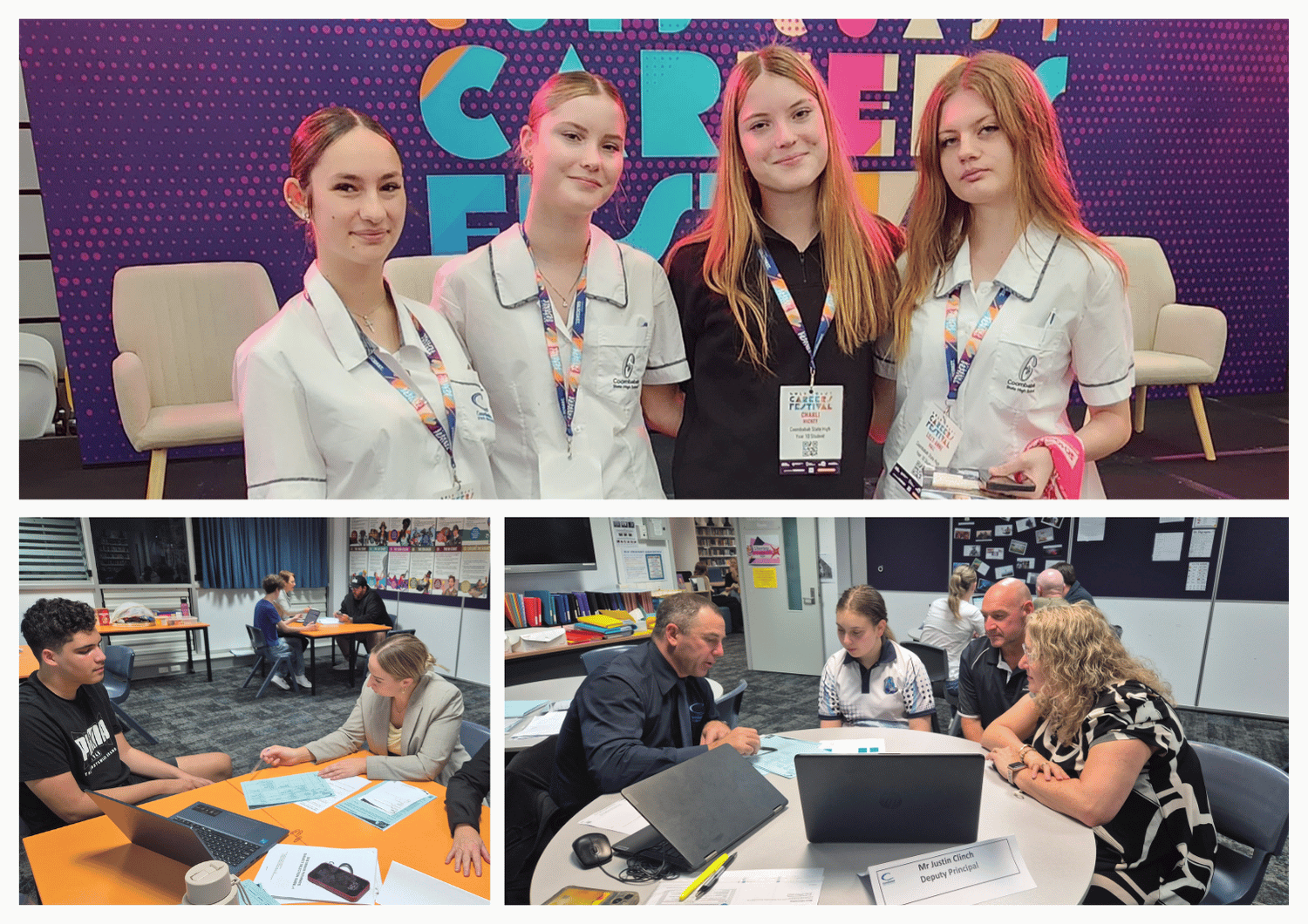 Year 10 students at Coombabah State High School preparing for senior pathways